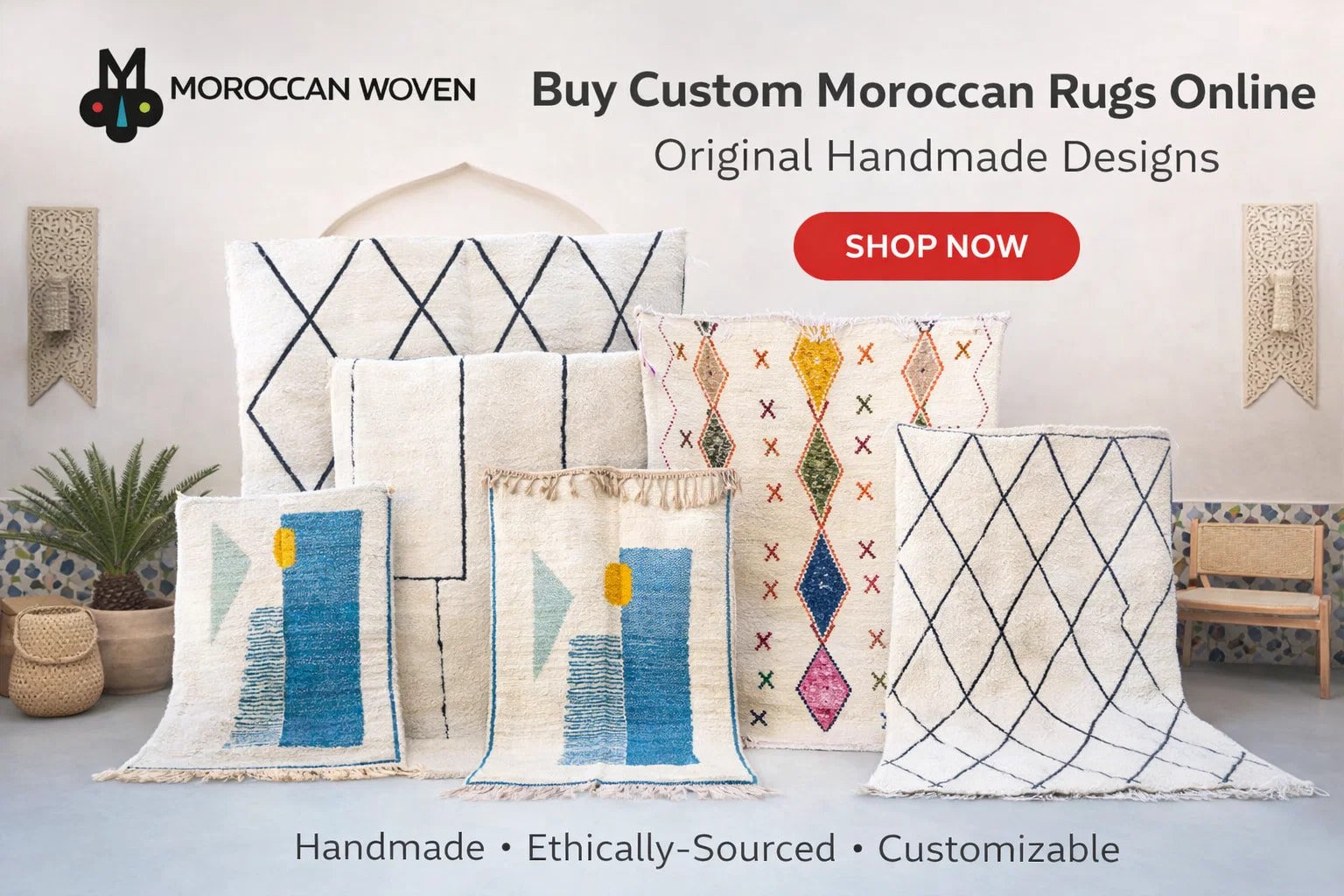 Buy Custom Moroccan Rugs Online – Original Handmade Designs